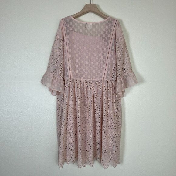 Anthropologie Pink Ruffled Tiered Sundress - Picture 15 of 16